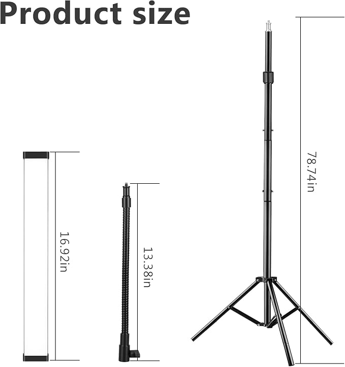 LED Video Light Stick Wand Kit-Photography Lighting - Image 6