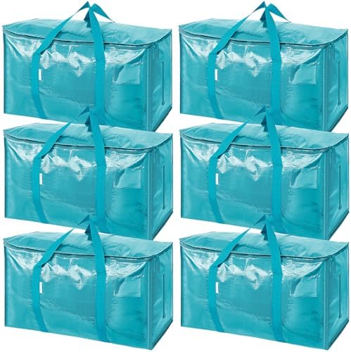 TICONN 6 Pack Extra Large Moving Bags Heavy Duty by TICONN
