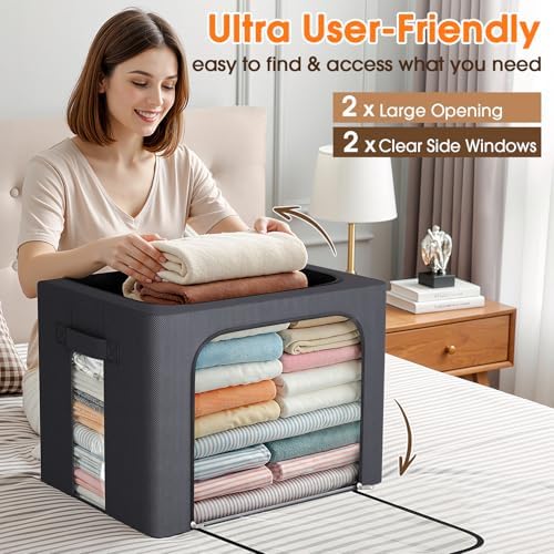 6 Pack Clothes Storage Bins - Image 5