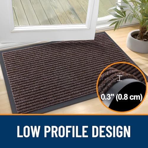 OLANLY 2-Pack Front Door Mats 47x32, Waterproof Heavy-Duty Doormats - Image 4