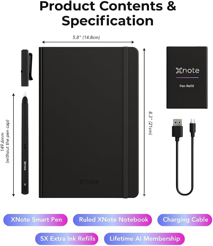XNote Smart Pen & Notebook Starter Set – AI-Powered Digital Note Taking - Image 7
