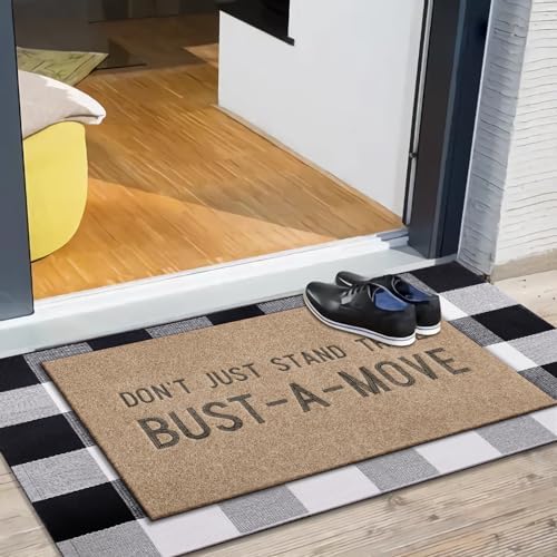 Funny Outdoor Indoor Door Mats Don't Just Stand There Bust A Move Welcome Mat - Image 3