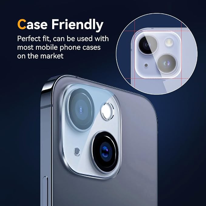 Camera Lens Protector for iPhone 13 6.1" / iPhone 13 Mini 5.4", 9H Tempered - Image 4
