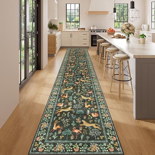 DUKINO 2x14 Runner Rug for Hallway, Soft Animal Washable Runner Rug - Image 3