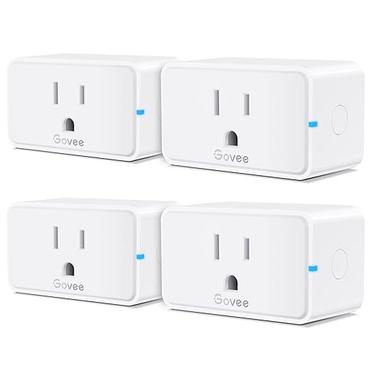 Govee Smart Plug 15A, WiFi Bluetooth Outlets 4 Pack Work by Govee