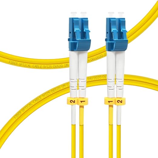 FLYPROFiber- 1M/3ft OS2 Single Mode LC to LC Fiber Patch Cable, SM Singlemode by FLYPROFiber