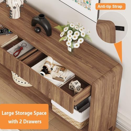 FATORRI Console Sofa Table for Entryway, 47.2 Inch Wood Foyer Tables for Living - Image 4