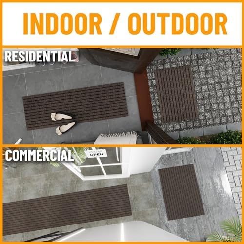 Ottomanson 2x4 Indoor Outdoor Door Mat – Non-Slip Waterproof Floor Mat - Image 2