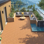 Yaheetech 27PCS Acacia Interlocking Deck Tiles Outdoor Patio Flooring - Image 2