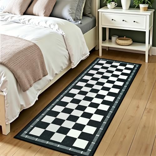 Jute Checkered Runner Rug, 2x6 Outdoor Runner Rugs, Washable Hallway Runner - Image 6