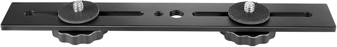 Neewer 8"/20.3cm Dual Camera Mount Tripod Bracket - Image 7