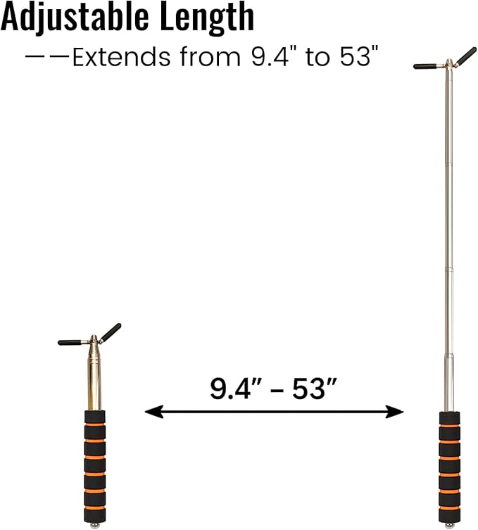 Extendable Safety Tester Pole – Manual Stainless Steel Rod - Image 5