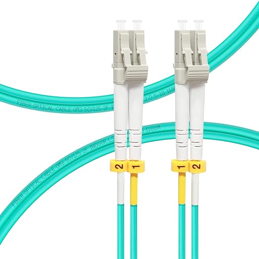 FLYPROFiber- LC to LC Fiber Patch Cable OM3 0.2M, Length Options: 0.2m-200m by FLYPROFiber