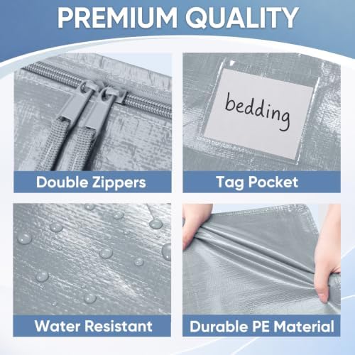 TICONN 4 Pack Extra Large Moving Bags Heavy Duty - Image 5