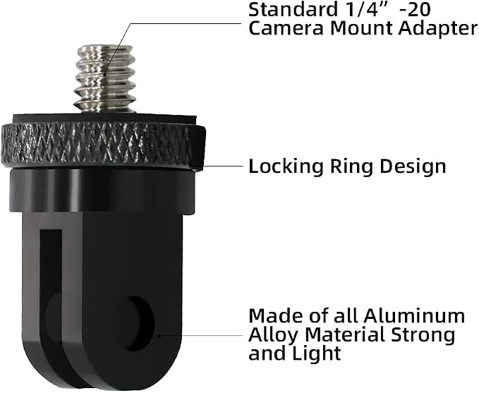 1/4 Inch Aluminum Metal Camera Mount Adapter, Conversion Camera Tripod Mount - Image 2