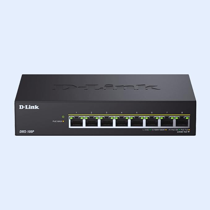 D-Link 8-Port 2.5Gb PoE Unmanaged Gaming Switch - Image 6