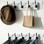 SKOLOO Rustic Coat Rack Wall Mount, 5 Hooks, 17 Inch, Solid Wood - Image 3