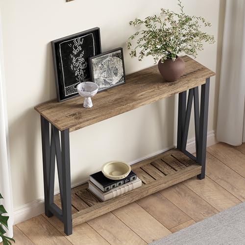 ChooChoo Farmhouse Console Table, Narrow Sofa Table - Image 4