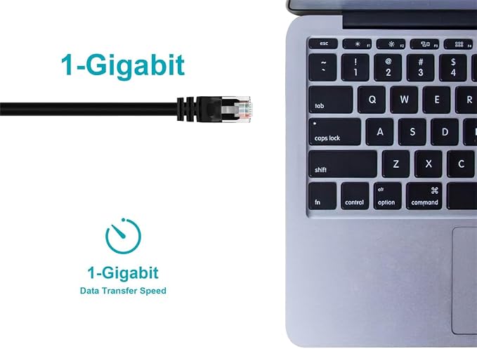 Monoprice Cat5e 75ft Black Patch Cable UTP 24AWG 350MHz Pure Bare Copper - Image 5