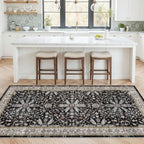4x8 Rug Washable for Entryway Kitchen – Non-Slip Rubber Backed Area Rug for - Image 3