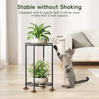 Plant Stand 2-Tier 10.2in Width 16.4in Tall Flower Pot Rack Small Plant Table - Image 6