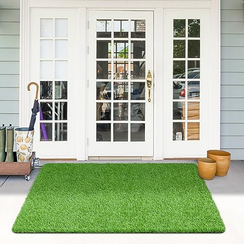 Artificial Turf Rug, 3x5 Ft Realistic Grass Mat, Indoor/Outdoor Rug Turf - Image 5