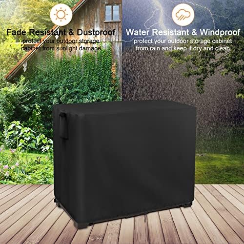 Outdoor Storage Cabinet Cover for Rubber Maid Patio Tool Shed Organization - Image 6