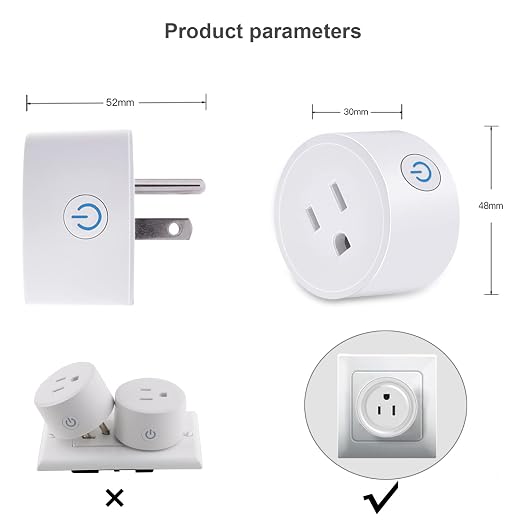 Mini WiFi Smart Plug Outlet Voice Remtoe Control - Image 6
