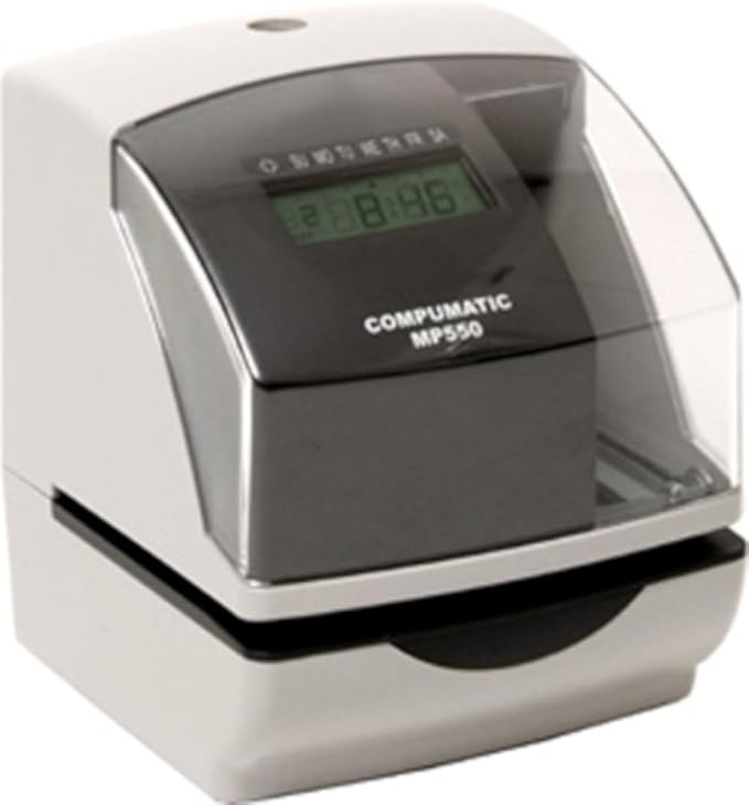 COMPUMATIC MP550 Electronic Time Clock and Date Stamp, Durable Heavy Duty - Image 2