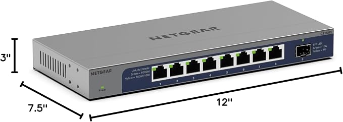 NETGEAR 8-Port 1G/10G Gigabit Ethernet Unmanaged Switch - - Image 6