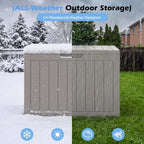 Outdoor Storage Box Waterproof, 45 Gallon Deck Box - Image 4