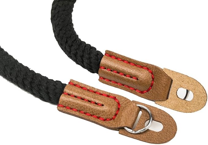 Vintage Handmade Leather Rope Camera Neck Strap - Image 6