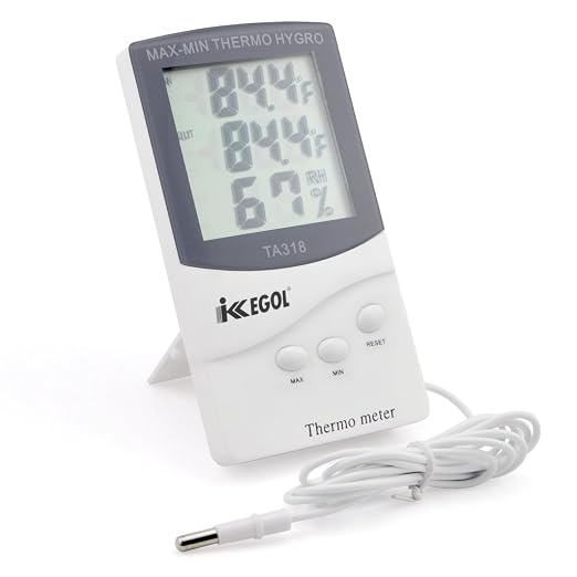 iKKEGOL Dual Sensor LCD Display Indoor Outdoor Digital Thermometer Hygrometer - Image 8