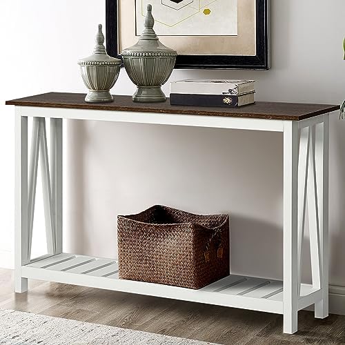 ChooChoo Farmhouse Console Table, Narrow Sofa Table by ChooChoo