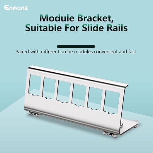 6-Port Metal DIN-Rail Mounting Module - Image 2