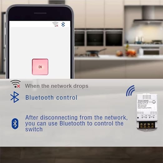 Tuya App Smart WiFi Control Switch, 30A Max Output, Add WiFi Remote to Lights - Image 7
