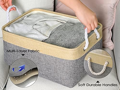 TheWarmHome Storage Bins for Organizing, Sturdy Storage Basket, Decorative - Image 3
