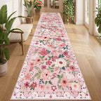 DUKINO 3x12 Washable Runner Rug, Long Hallway Runner Rug Non Slip by DUKINO