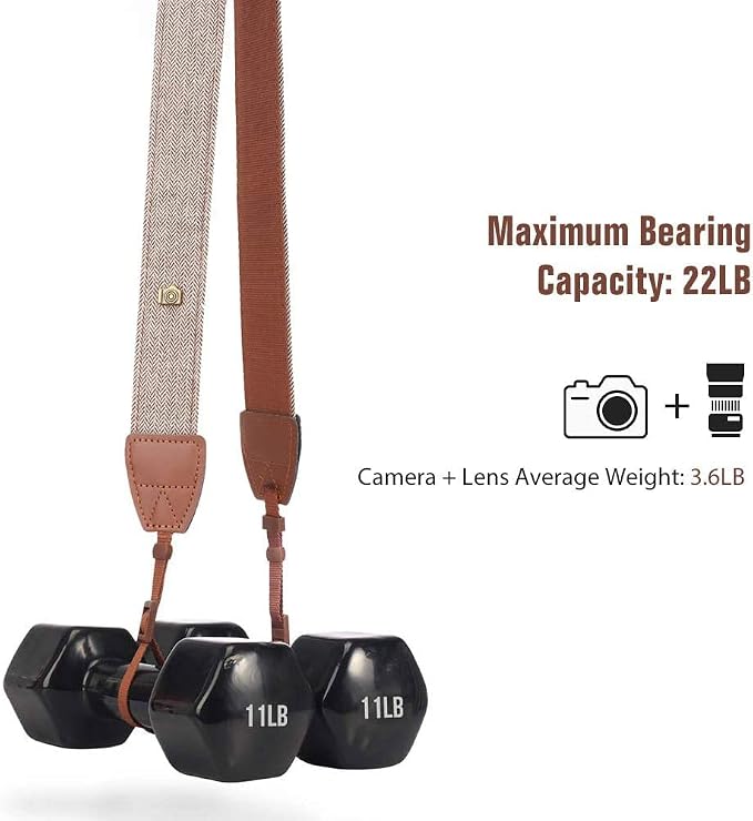 MoKo Camera Strap, Premuim Cotton Canvas Braided Adjustable Universal Sling - Image 5