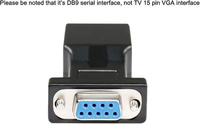 DTECH DB9 to RJ45 Serial Adapter RS232 Female to RJ-45 Female Ethernet - Image 4
