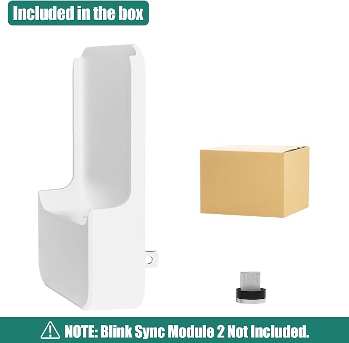 Outlet Wall Mount for Blink Sync Module 2, 2-in-1 Charging Station - Image 8