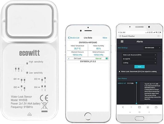 Ecowitt WH55 Wireless Water Leak Detection Sensor by ECOWITT