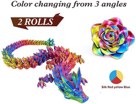 LOVOON Silk PLA 3D Printer Filament Bundle 2 KG, PLA Filament 1.75mm, Shiny - Image 4