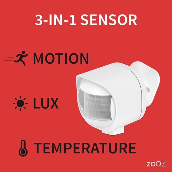 Zooz Outdoor/Indoor Motion Sensor ZSE70, Z-Wave Long Range, Temperature - Image 2