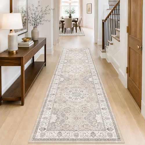 HY HAOYUNLAI Washable Hallway Runner Rug 2.6x10 Non Slip Kitchen Slim Rug - Image 4