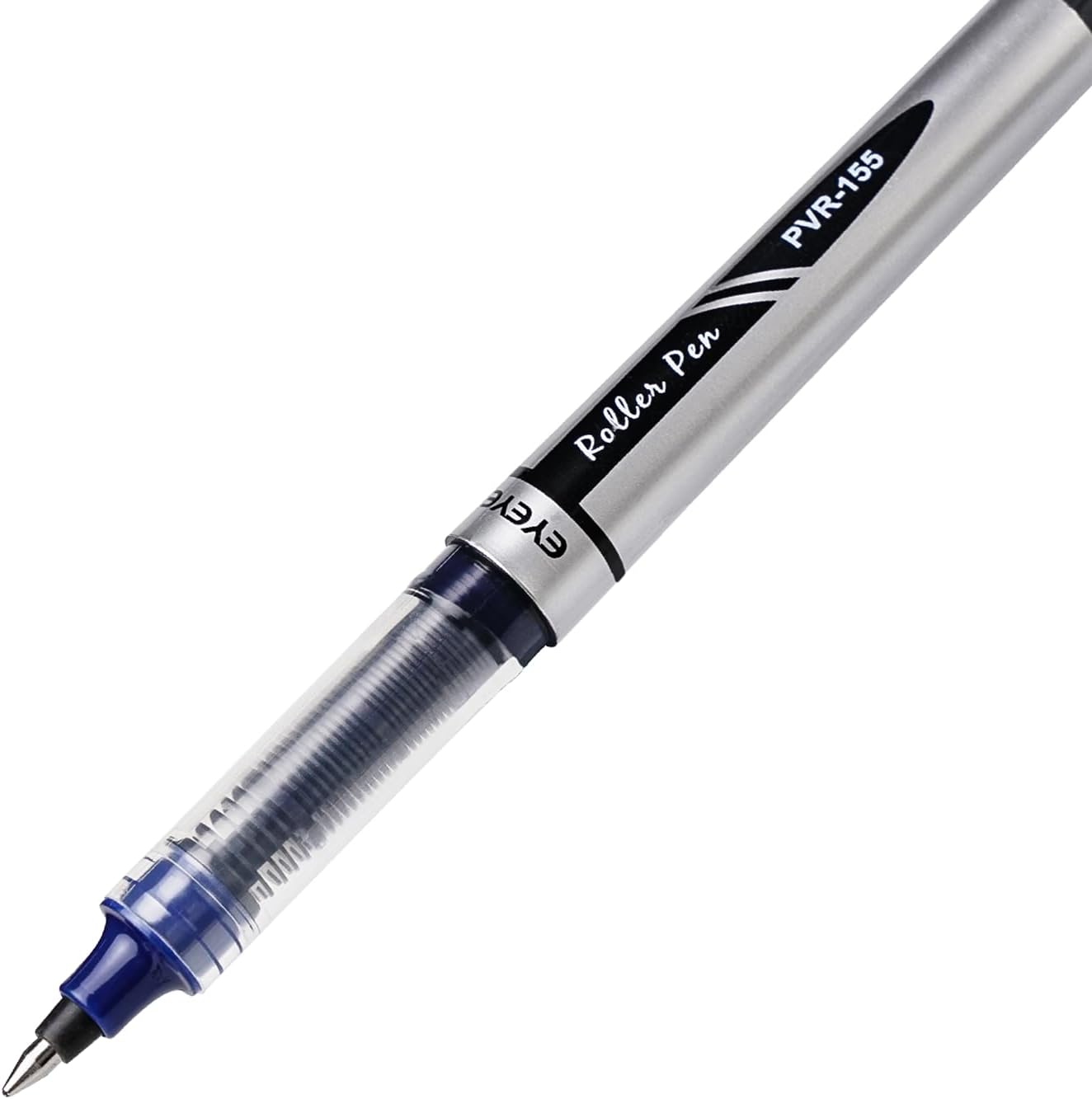EYEYE 0.7mm Blue Pens Roller Ball, 12 Pack Medium Point Rollerball Pen Quick Dry, Liquid Ink Pens Fine Point Smooth Writing Pen for Journaling, Note Taking, Office, School Supplies