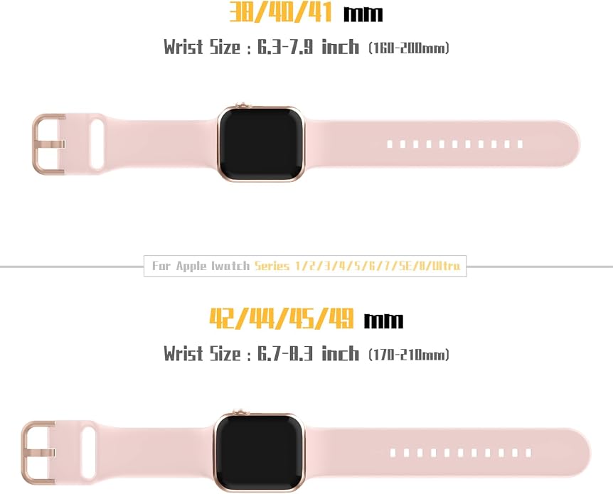 Sport Band Compatible with Apple Watch Bands 49mm 46mm 45mm 44mm 42mm 41mm 40mm - Image 7