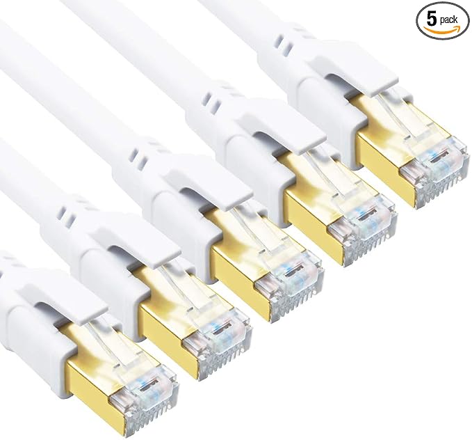 Yauhody CAT 8 Ethernet Cable, 1.5ft Ultra High Speed 40Gbps 2000MHz SFTP CAT8 by Yauhody