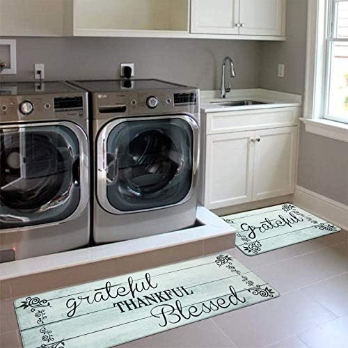 HEBE Anti Fatigue Kitchen Mat Set of 2, Cushioned Kitchen Mats - Image 6