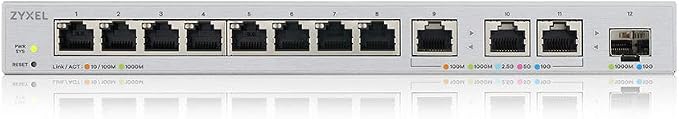 Zyxel 12 Port Network Switch | 10Gb Multi Gigabit Switch | Web Managed | 8X 1G - Image 3